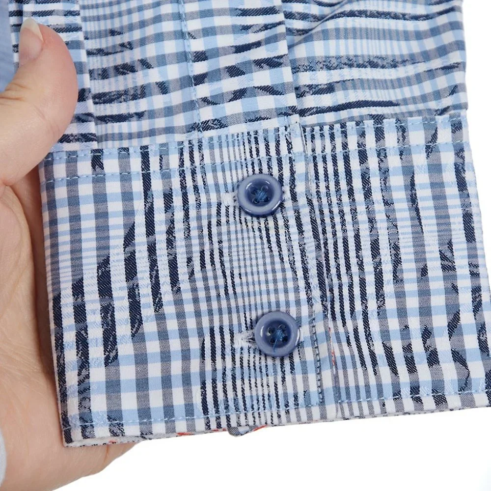 Robert Graham Blue Button Up Shirt Medium Classic Fit - Picture 5 of 10